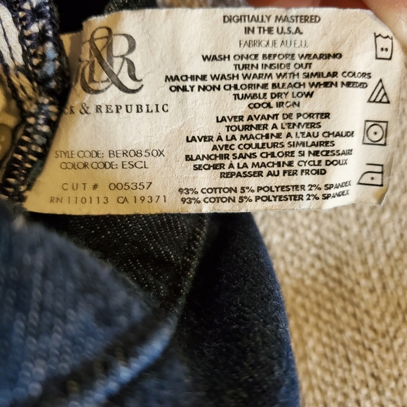 Rock & Republic denim size 23 00 XXS - Picture 9 of 14